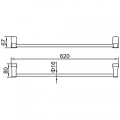 Полотенцедержатель Ledeme 303 L30301