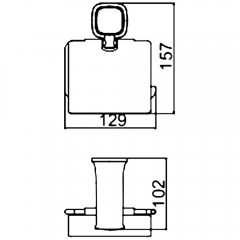 Держатель туалетной бумаги Ledeme 302 L30203B