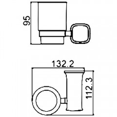 Стакан Ledeme 302 L30206W