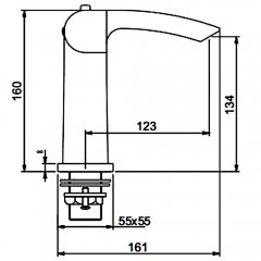 Смеситель для раковины Gappo Jacob G1007-40 термостат