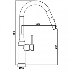 Смеситель для кухни Gappo G98 G4398-46