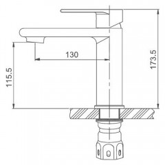 Смеситель для раковины Gappo G99 G1099-20