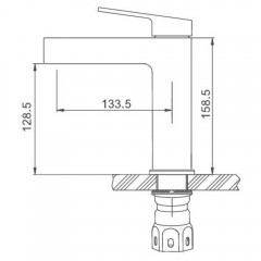 Смеситель для раковины Gappo G99 G1099-30