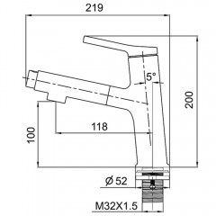 Смеситель для раковины Gappo G52-7 G1052-76