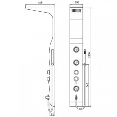 Душевая панель RGW SP-01W