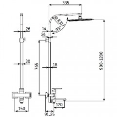 Душевая система RGW SP-30