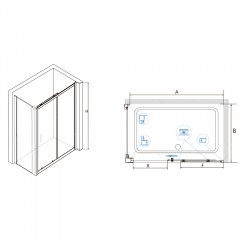 Душевое ограждение RGW Classic CL-48 100x90 32094890-011