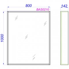 Комплект мебели Aqwella Basic 85