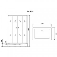 Душевой угол Niagara Nova NG-0120-14