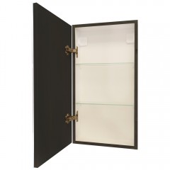 Зеркало-шкаф Континент Mirror Box black LED 350x650 L