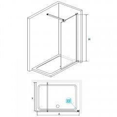 Душевое ограждение RGW Walk In WA-001 120 351000112-11