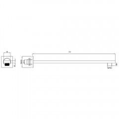 Держатель верхнего душа RGW SP-122B 21140422-04