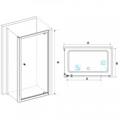 Душевое ограждение RGW Passage PA-35 80x80 04083588-11