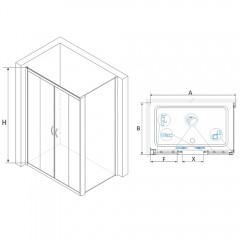 Душевое ограждение RGW Passage PA-41 160x80 01084186-011