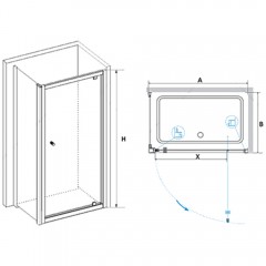 Душевое ограждение RGW Passage PA-43 70x100 04084370-11