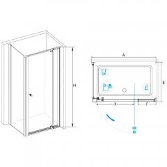 Душевое ограждение RGW Passage PA-44B 80x90 04084489-014