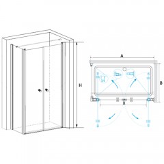 Душевое ограждение RGW Passage PA-47 80x90 04084789-011