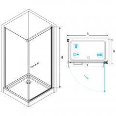 Душевое ограждение RGW Passage PA-48 70x70 04084877-011