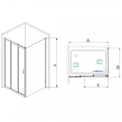 Душевое ограждение RGW Passage PA-73 170x100 060873170-011