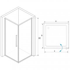 Душевое ограждение RGW Stilvoll SV-43B 90x80 06324398-014