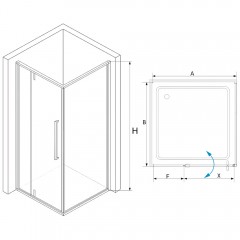 Душевое ограждение RGW Stilvoll SV-44B 100x90 06324409-014