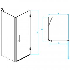 Душевое ограждение RGW Passage PA-36B 80x90 41083689-014