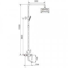 Душевая система Rose R1336