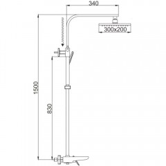 Душевая система Rose R1636F