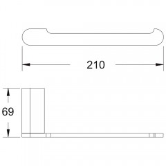 Полотенцедержатель Rose RG1706