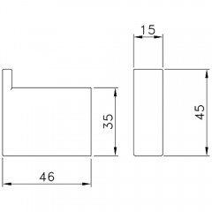 Крючок AltroBagno Aperto 081003 NeOp