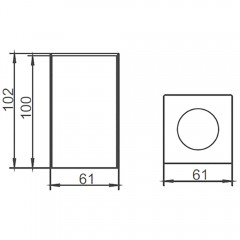 Косметическая ёмкость AltroBagno Beni aggiuntivi BH 083101 Cr