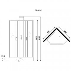 Душевая кабина Grossman GR-251D