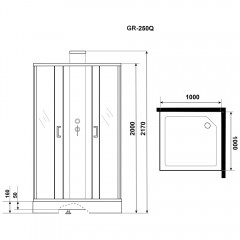 Душевая кабина Grossman GR-250Q