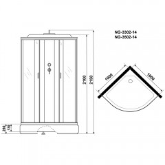 Душевая кабина Niagara Classic NG-3302-14