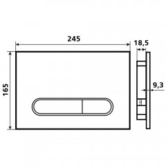Клавиша смыва Esbano OVL-17SC