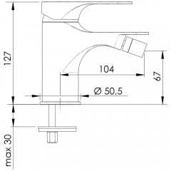 Смеситель для биде Remer Class Line L21