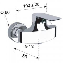 Смеситель для душа Remer Infinity IC31