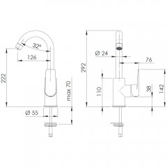 Смеситель для кухни Remer Dream D72C