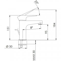 Смеситель для раковины Remer Winner W10