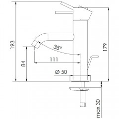 Смеситель для раковины Remer X-Style X10