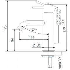 Смеситель для раковины Remer X-Style X11