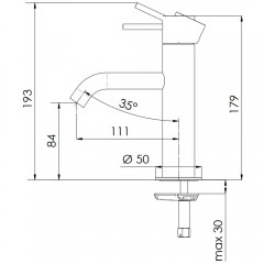 Смеситель для раковины Remer X-Style X12