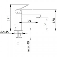 Смеситель для раковины Remer Q-Design QD10