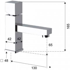 Смеситель для раковины Remer SQ3 S113