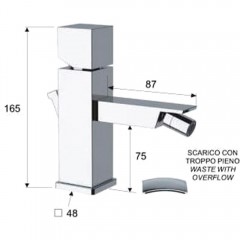 Смеситель для биде Remer SQ3 S203