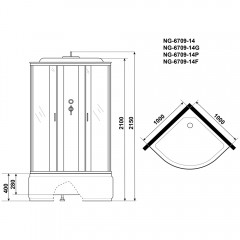 Душевая кабина Niagara Classic NG-6709-14P