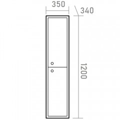 Пенал Brevita Кристиан 35 R Кри-05035-01-01П