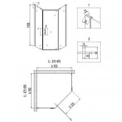 Душевое ограждение Niagara Nova NG-6405-08