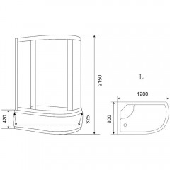 Душевая кабина Parly EC1221L