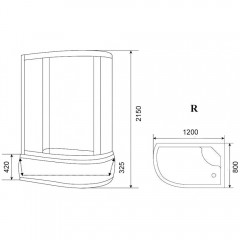 Душевая кабина Parly EC1221R